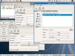 Screenshot component editors.